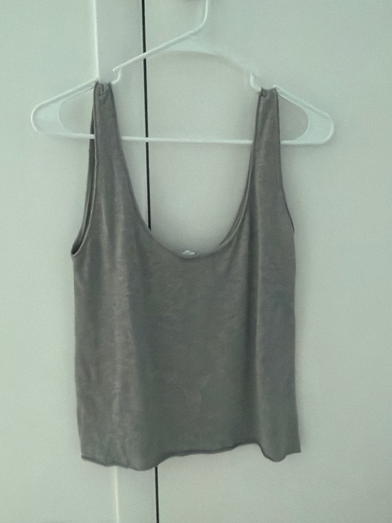 Zara Tops - Zara Scoop Neck Tank Top - Gray